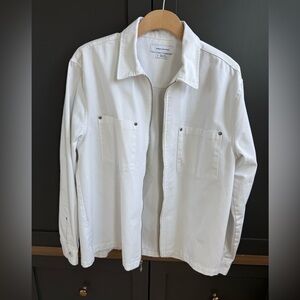 Urban Outfitters White Zip-Up Chore Jacket • M • NWOT